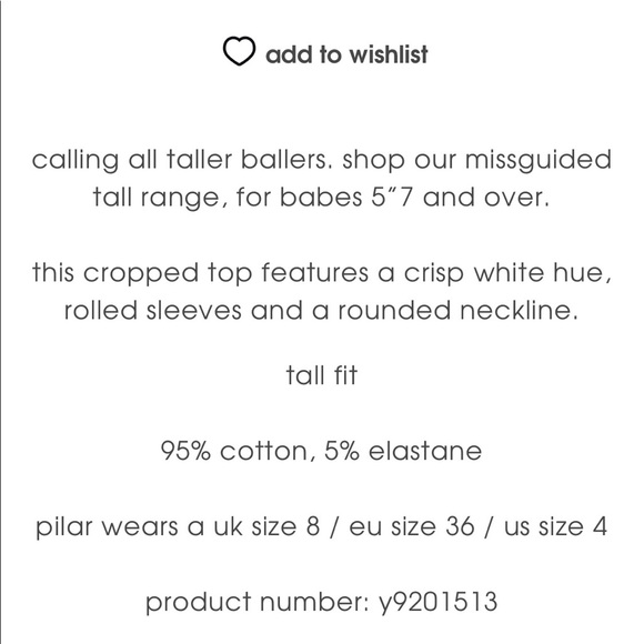 Roll Sleeve Crop Top - Picture 5 of 5